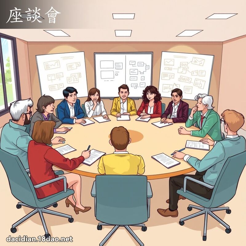 座谈会 - 国语大辞典配图
