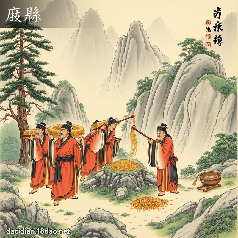 庪縣 - 國語大辭典配圖