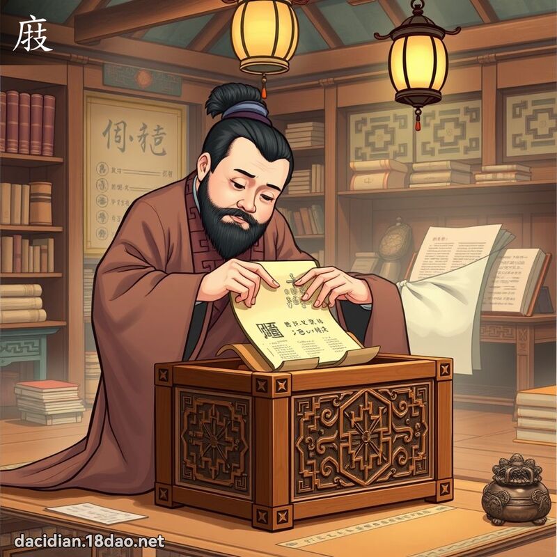 庪 - 國語大辭典配圖