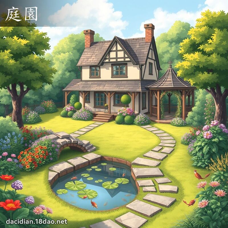 庭園 - 國語大辭典配圖