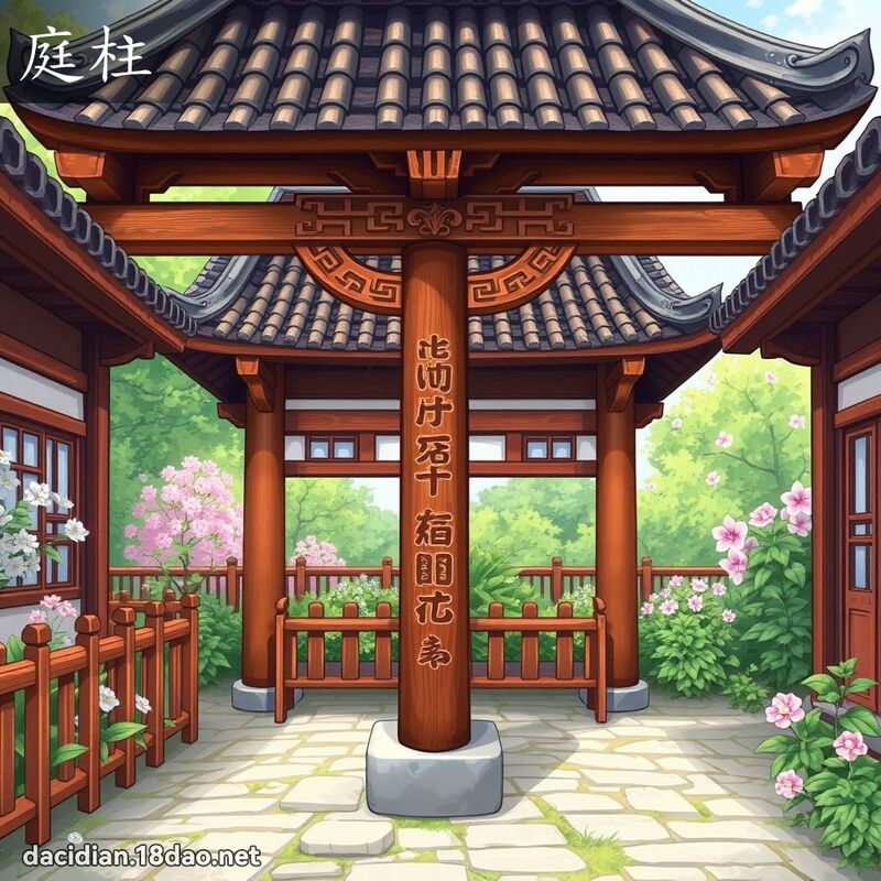 庭柱 - 国语大辞典配图