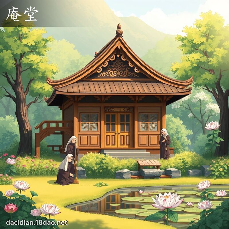庵堂 - 國語大辭典配圖