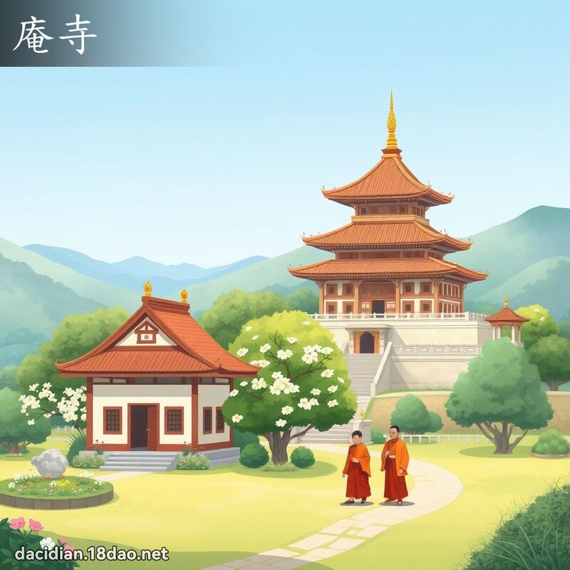 庵寺 - 國語大辭典配圖
