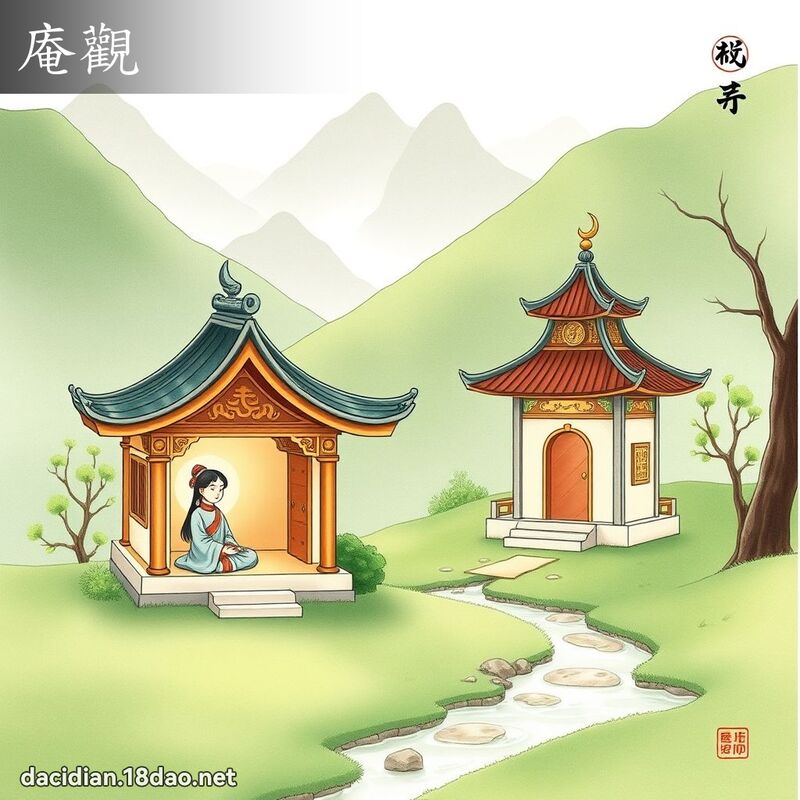 庵觀 - 國語大辭典配圖