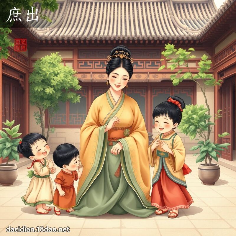 庶出 - 國語大辭典配圖