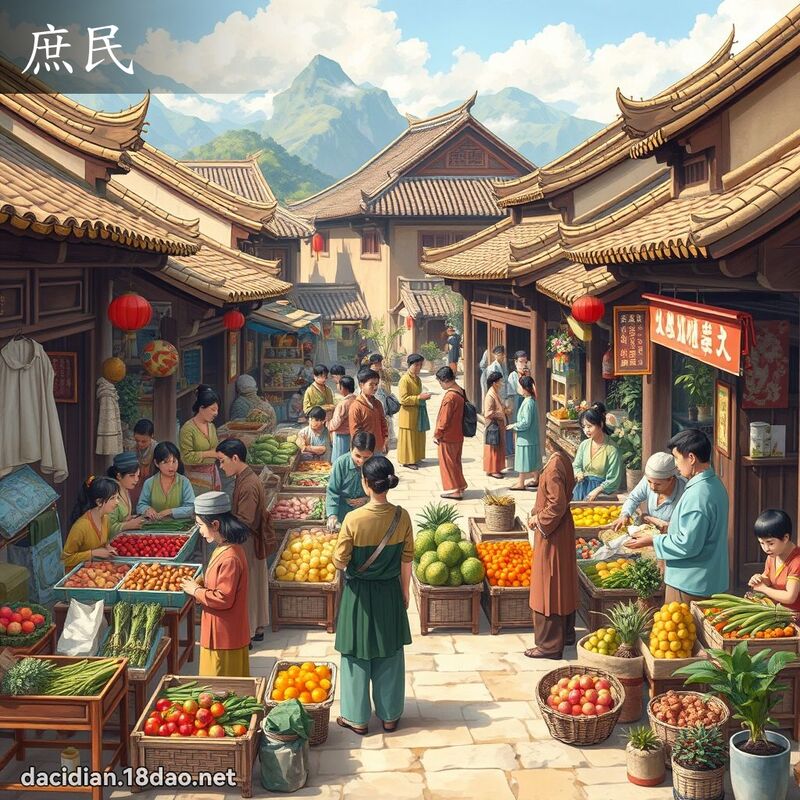 庶民 - 國語大辭典配圖