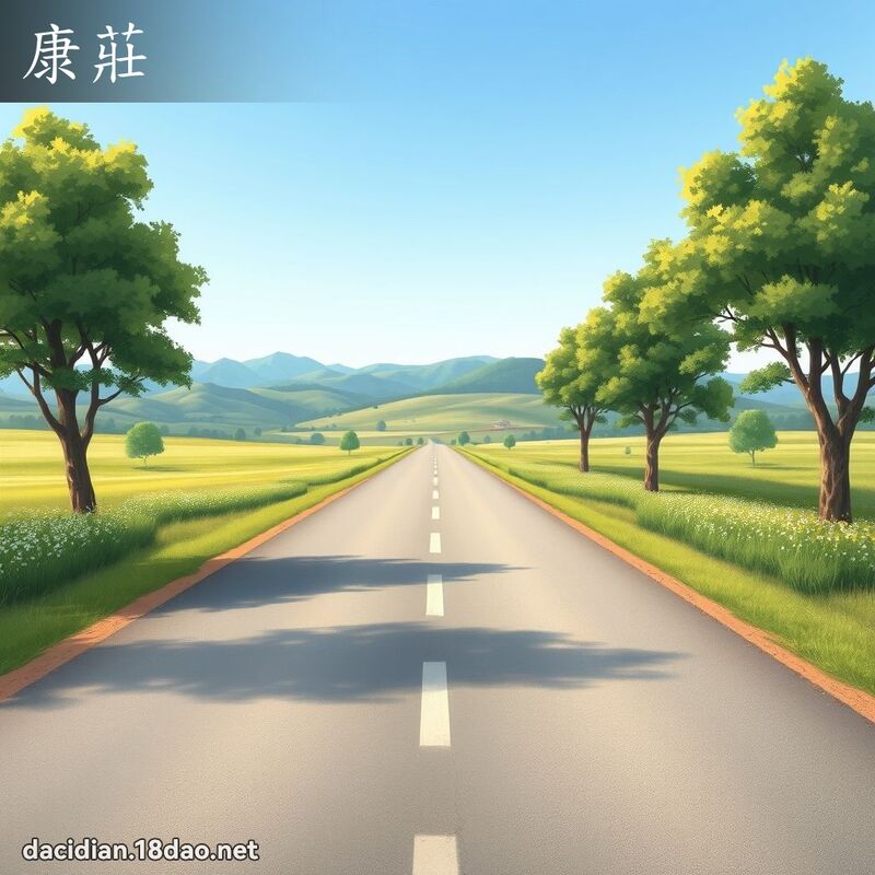 康莊 - 國語大辭典配圖