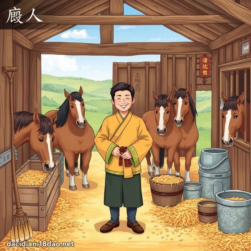 厩人 - 国语大辞典配图