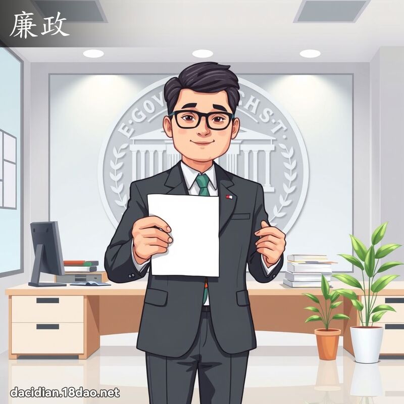 廉政 - 國語大辭典配圖