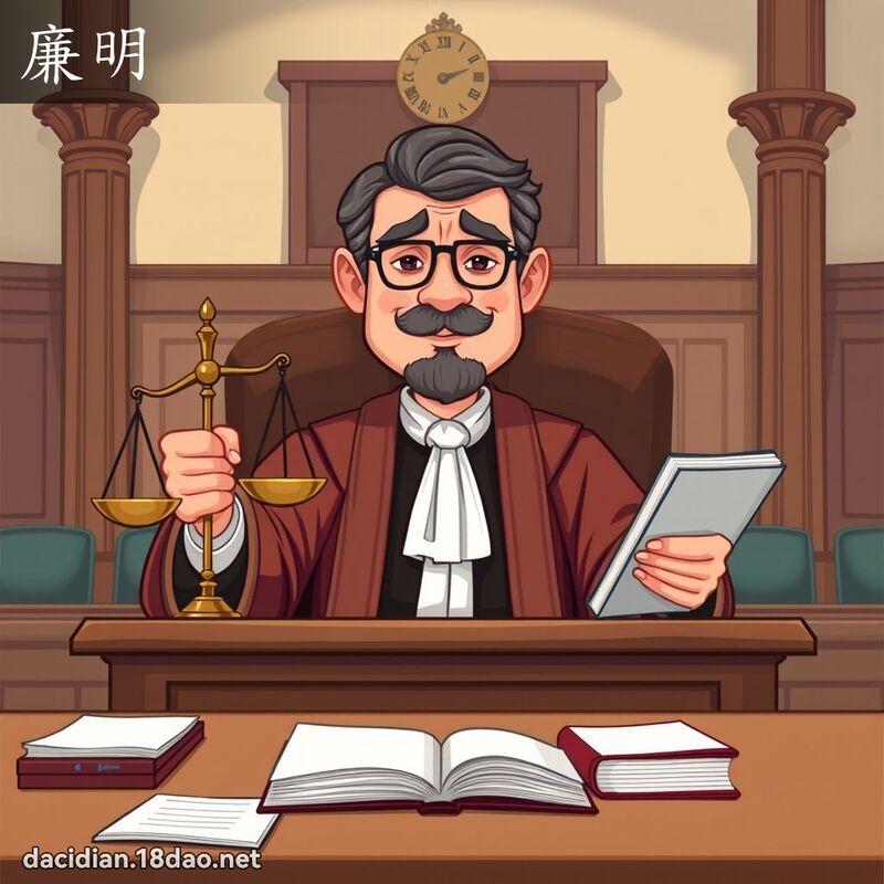 廉明 - 國語大辭典配圖