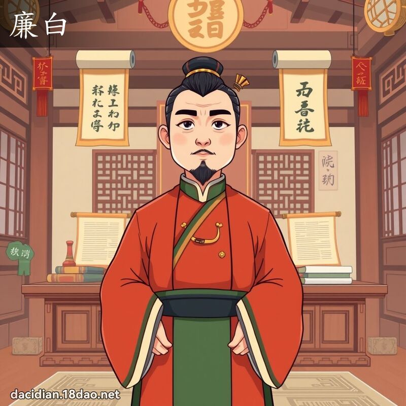 廉白 - 國語大辭典配圖
