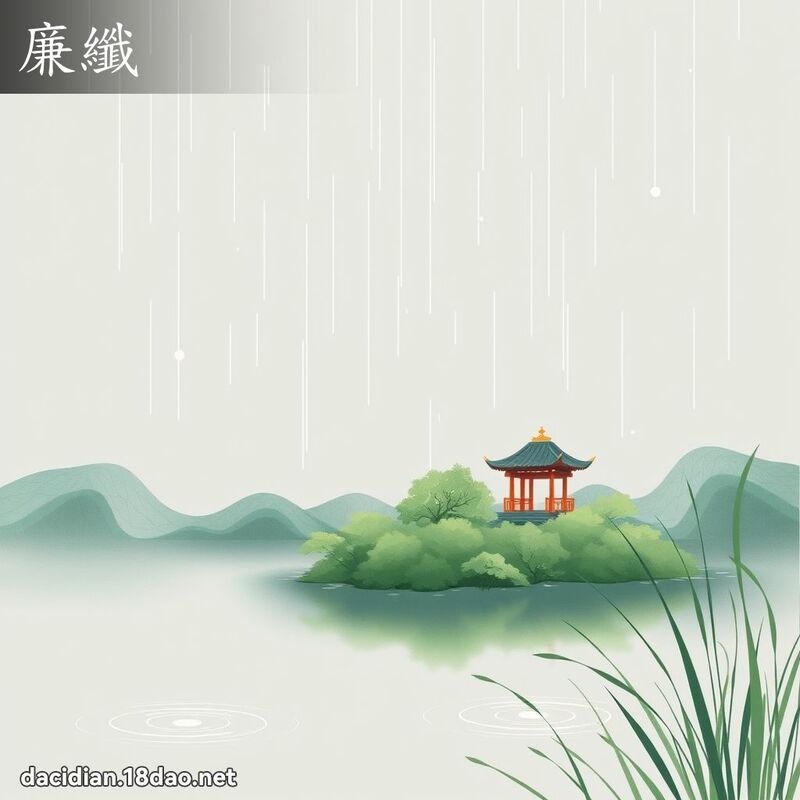 廉纖 - 國語大辭典配圖
