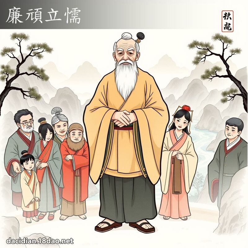 廉顽立懦 - 国语大辞典配图