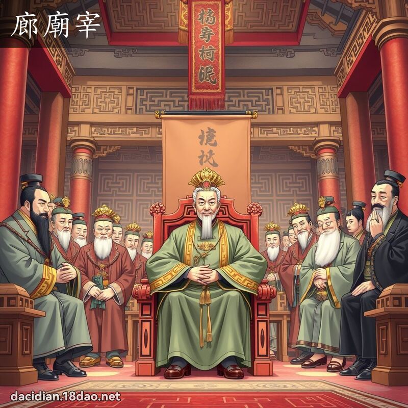 廊廟宰 - 國語大辭典配圖