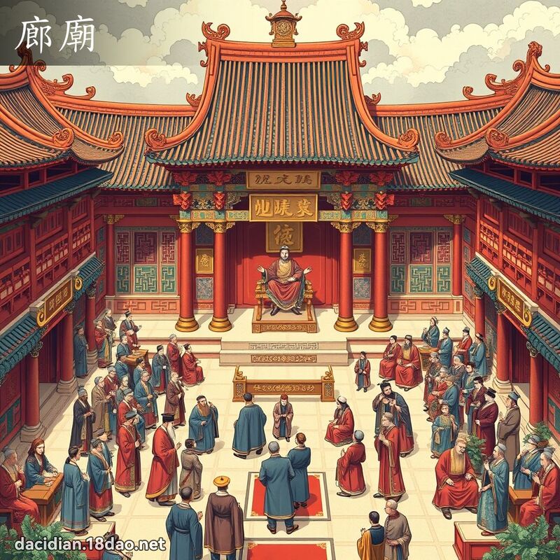 廊廟 - 國語大辭典配圖