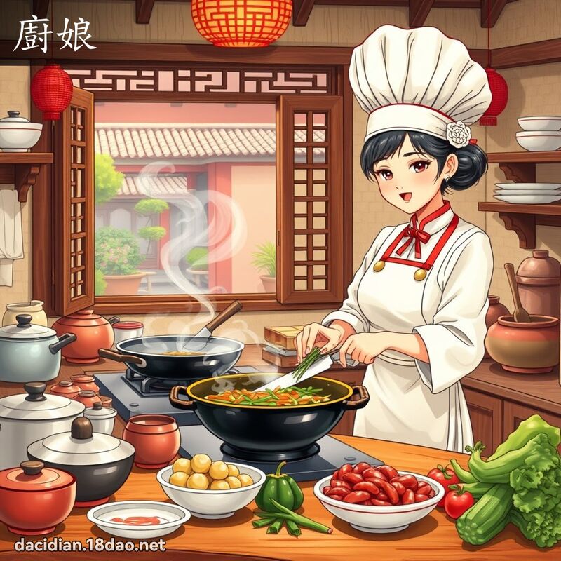 廚娘 - 國語大辭典配圖