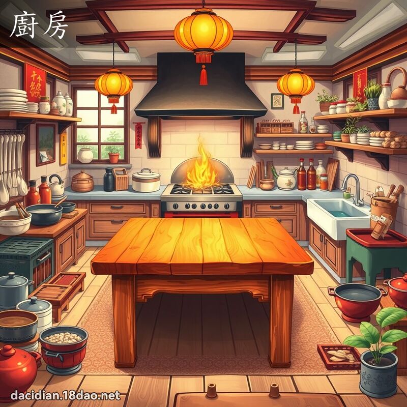廚房 - 國語大辭典配圖