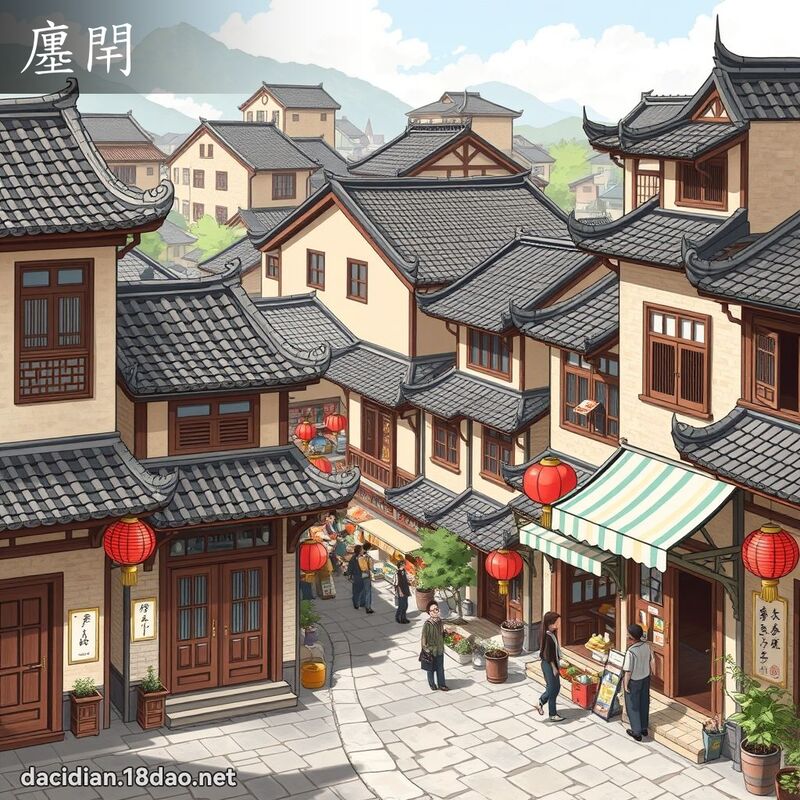 廛閈 - 國語大辭典配圖