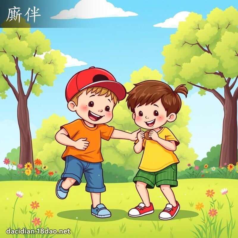 廝伴 - 國語大辭典配圖