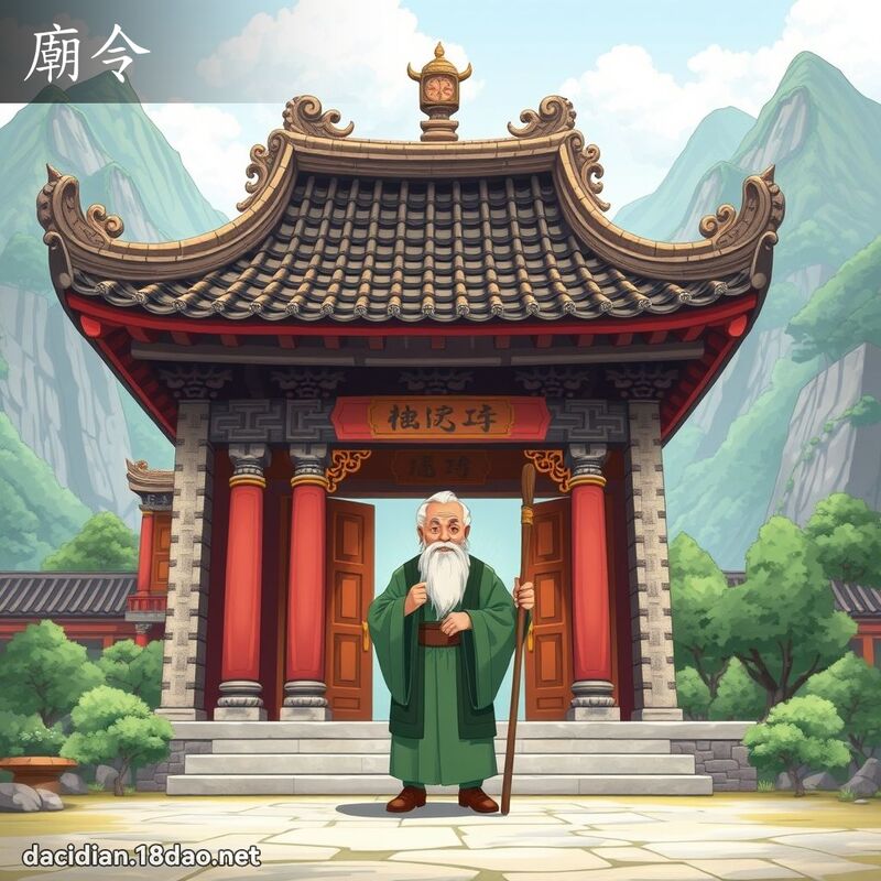 廟令 - 國語大辭典配圖