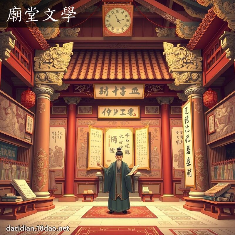 庙堂文学 - 国语大辞典配图