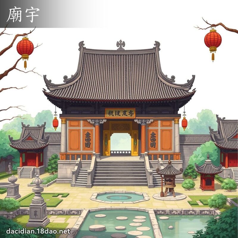 廟宇 - 國語大辭典配圖