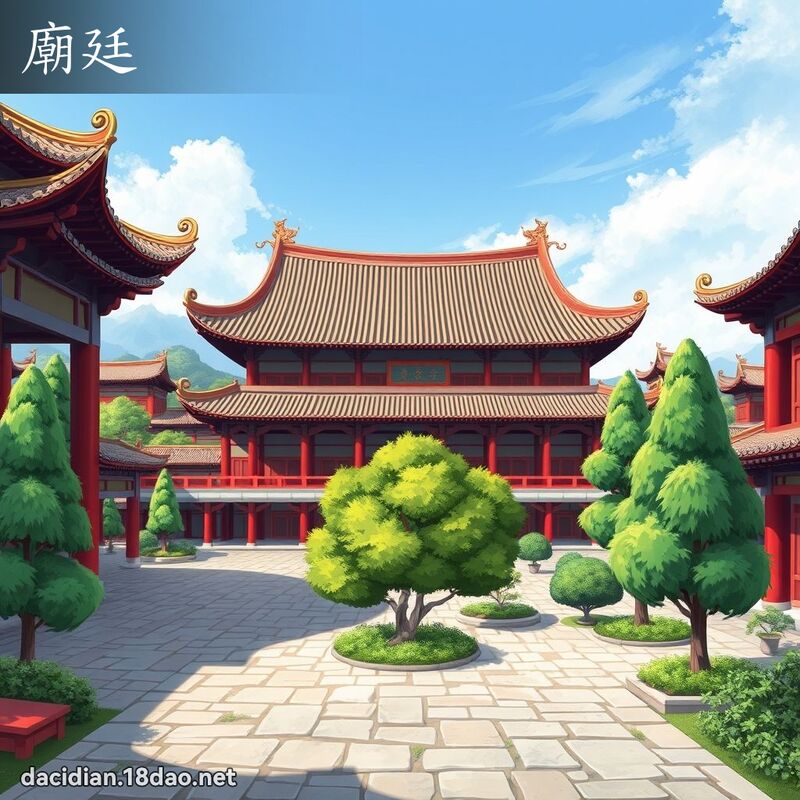 庙廷 - 国语大辞典配图