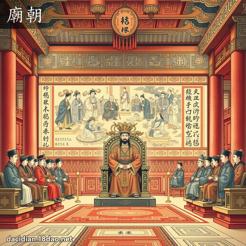 廟朝 - 國語大辭典配圖