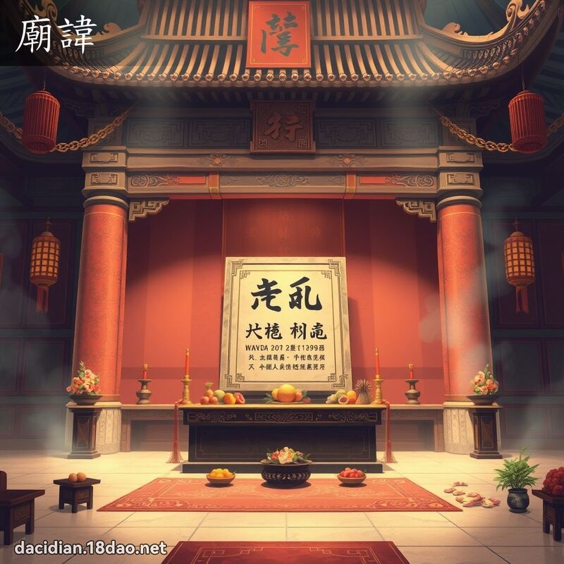 廟諱 - 國語大辭典配圖