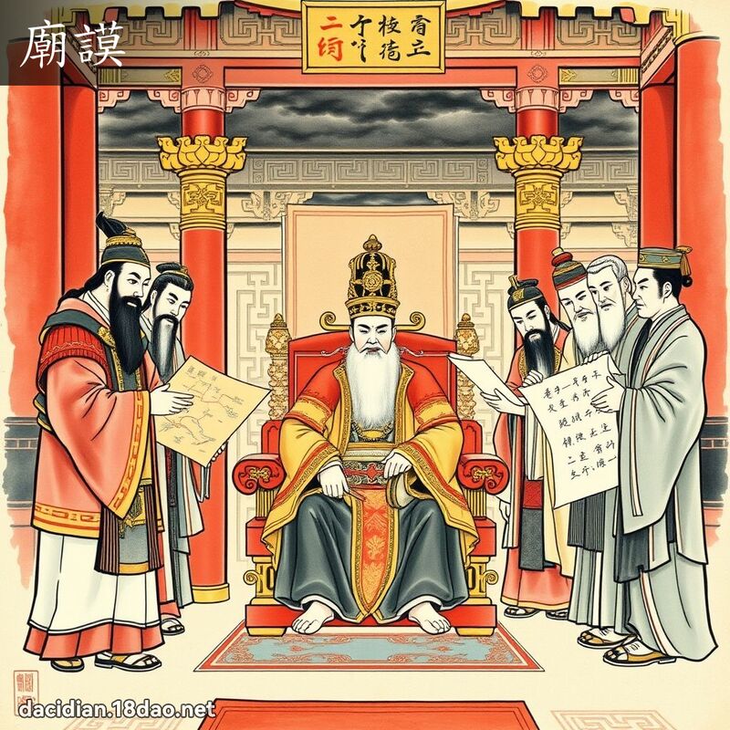 庙謨 - 国语大辞典配图