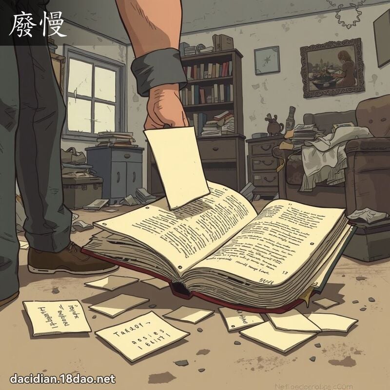 廢慢 - 國語大辭典配圖