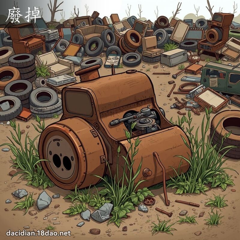 废掉 - 国语大辞典配图