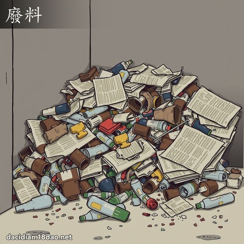 廢料 - 國語大辭典配圖