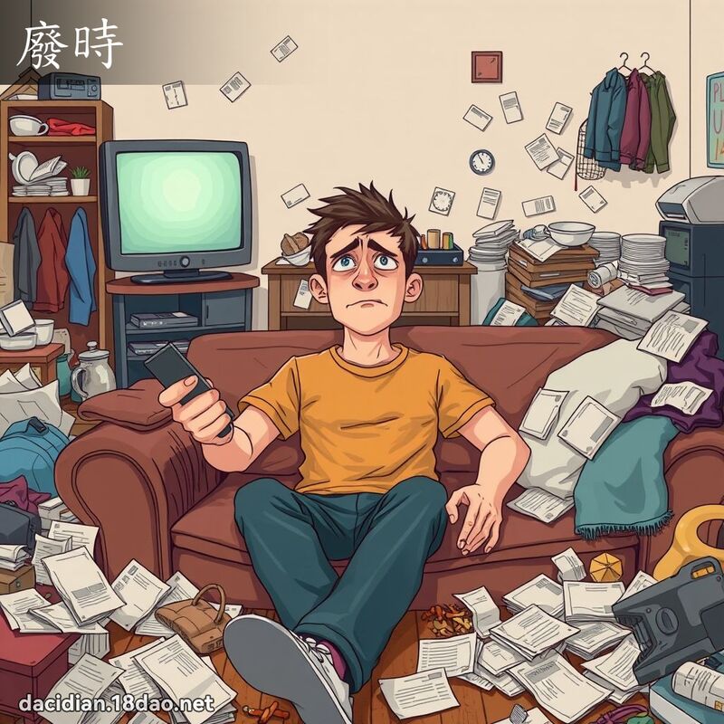 廢時 - 國語大辭典配圖