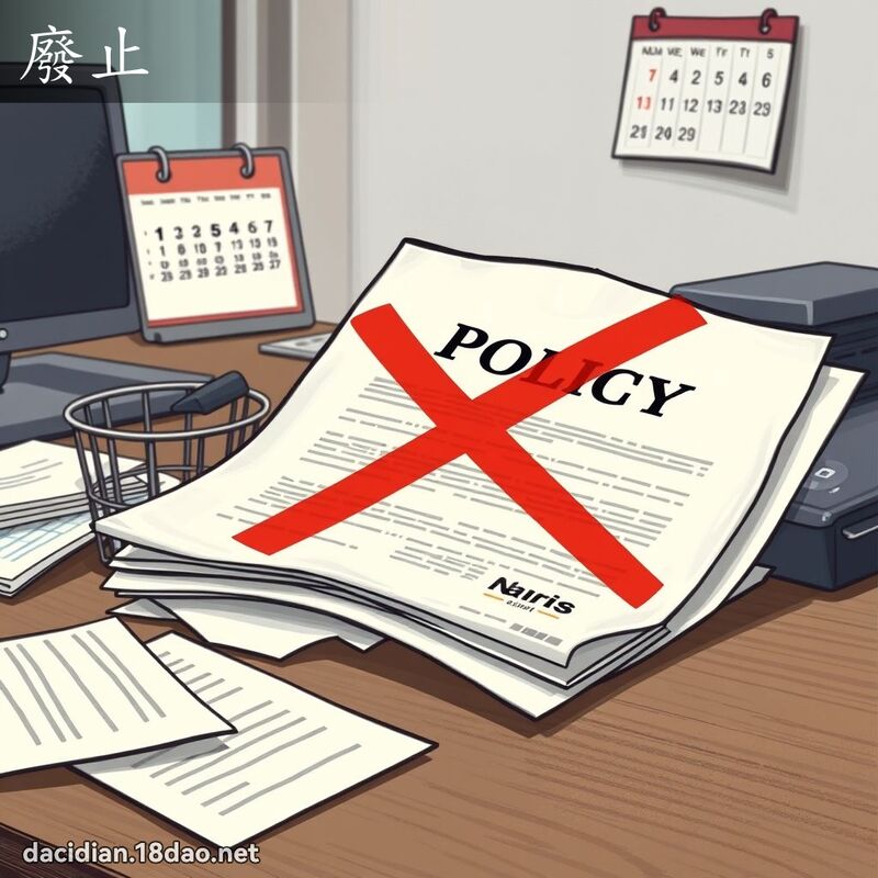 废止 - 国语大辞典配图