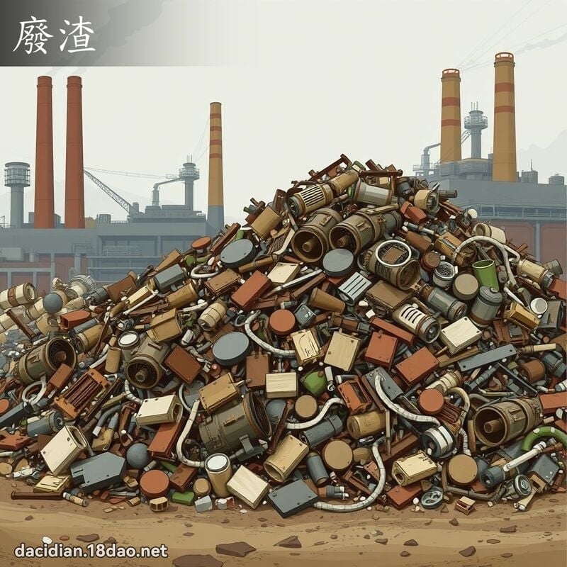 废渣 - 国语大辞典配图