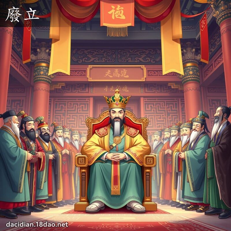 废立 - 国语大辞典配图