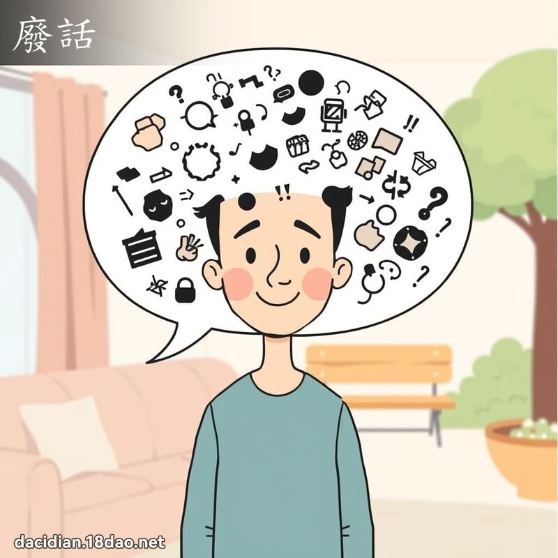廢話 - 國語大辭典配圖
