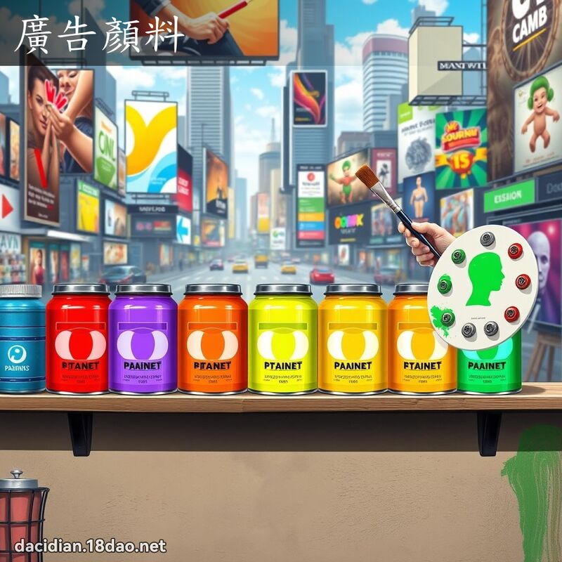 廣告顏料 - 國語大辭典配圖