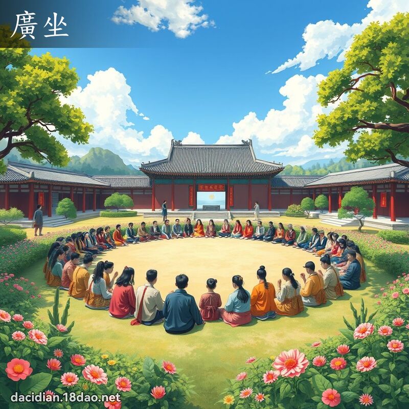 广坐 - 国语大辞典配图