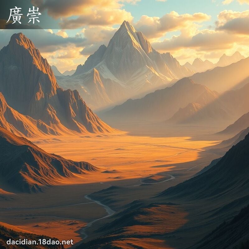 廣崇 - 國語大辭典配圖