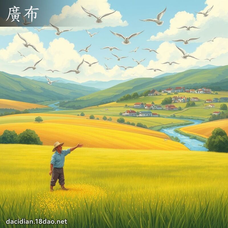 广布 - 国语大辞典配图