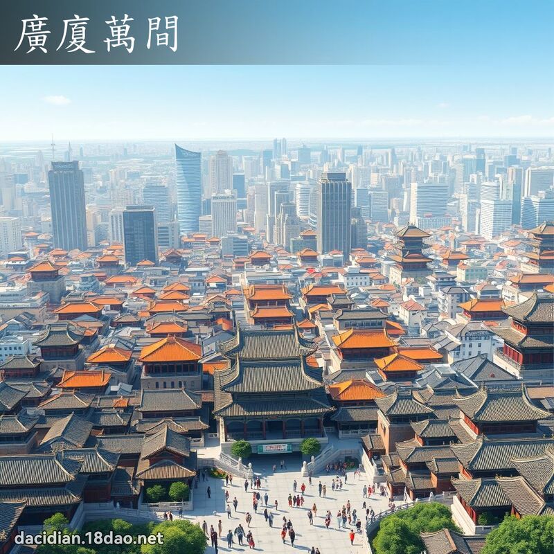 广厦万间 - 国语大辞典配图