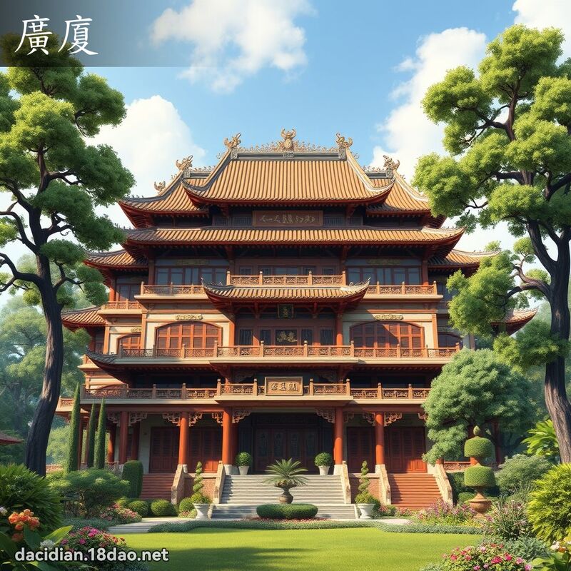 廣廈 - 國語大辭典配圖