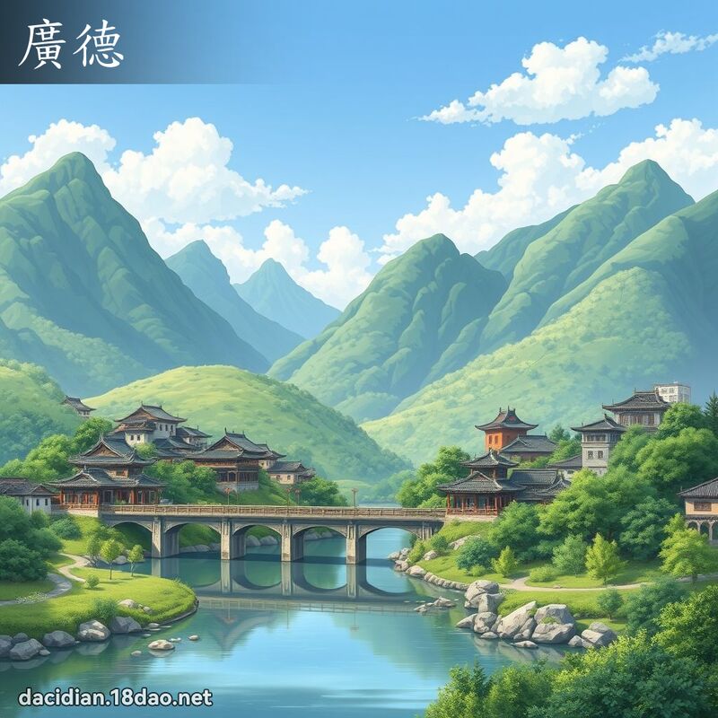 廣德 - 國語大辭典配圖