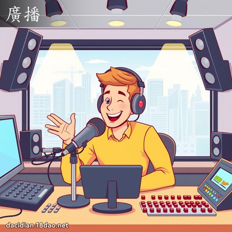 廣播 - 國語大辭典配圖