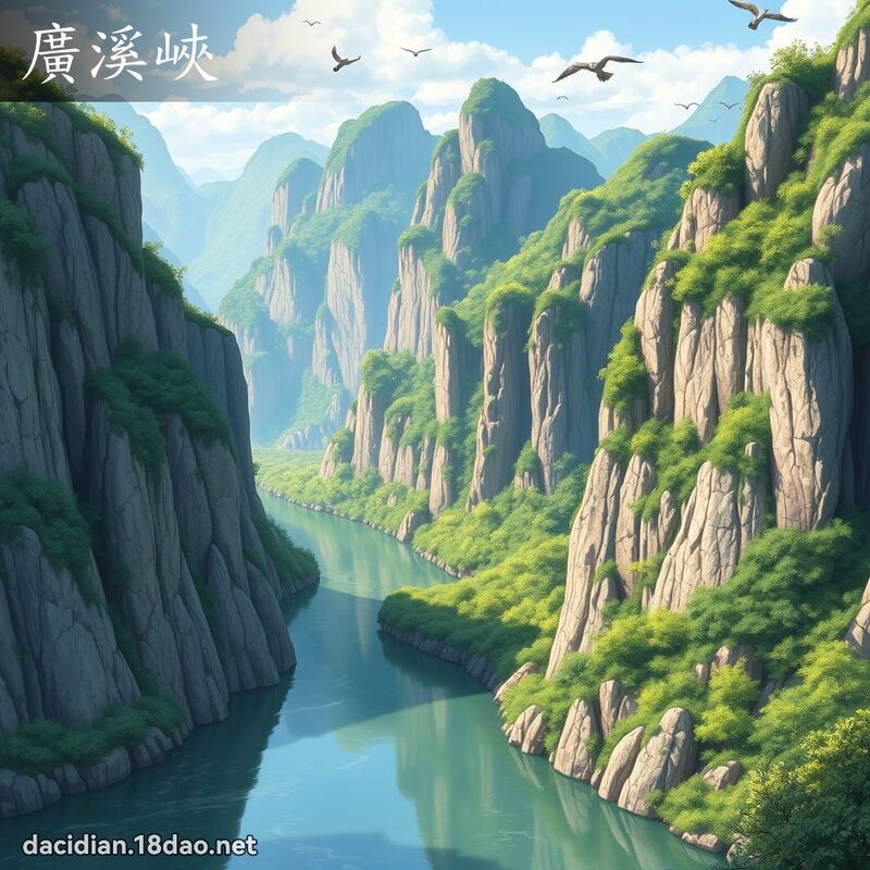 廣溪峽 - 國語大辭典配圖