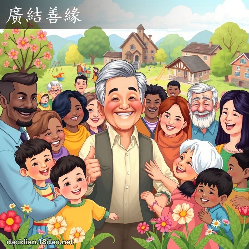 廣結善緣 - 國語大辭典配圖