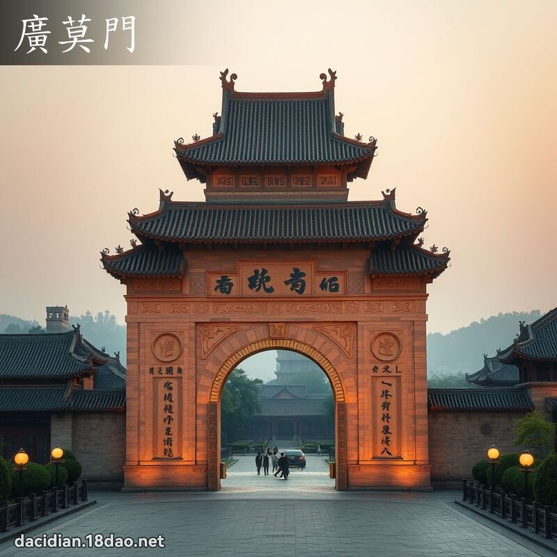 廣莫門 - 國語大辭典配圖