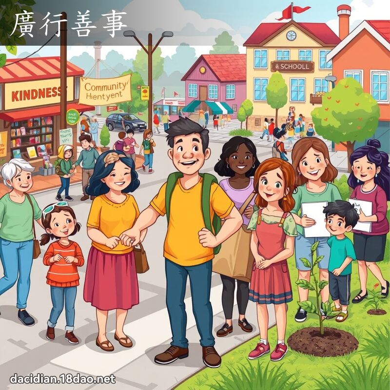 廣行善事 - 國語大辭典配圖